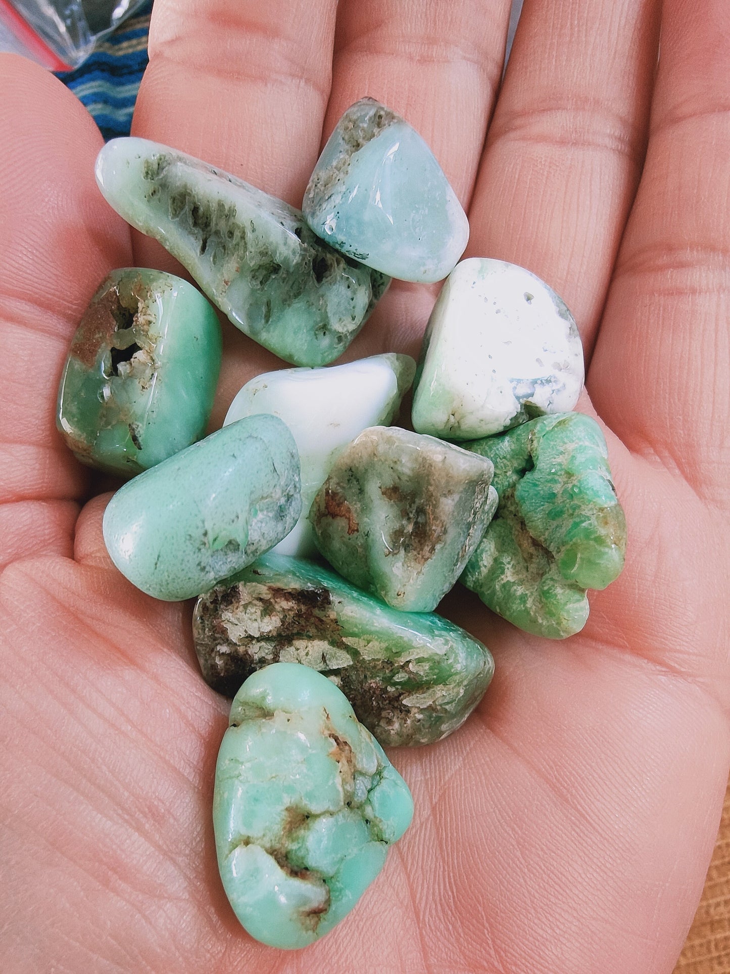 Chrysoprase - Pierre roulée - Qualité AB - Taille au choix