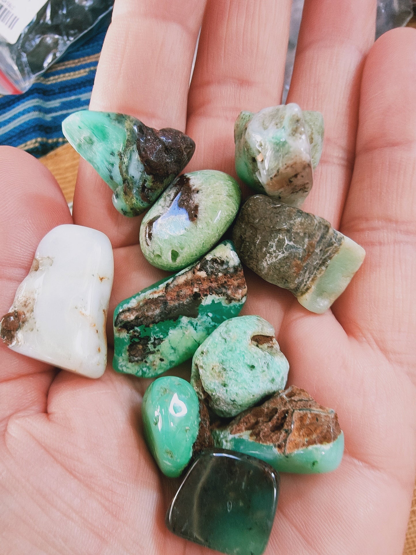 Chrysoprase - Pierre roulée - Qualité AB - Taille au choix