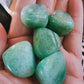 Aventurine verte du Zimbabwe -  Pierre roulée - Qualité A+ - Environ 30 mm