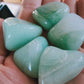 Aventurine verte du Zimbabwe -  Pierre roulée - Qualité A+ - Environ 30 mm