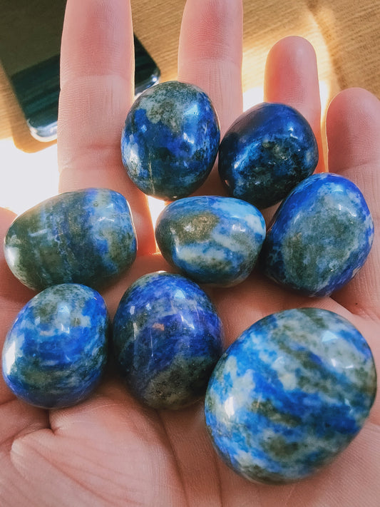 Lapis Lazuli d'Afganistan - Pierre roulée - Qualité A - Entre 20 à 30 mm