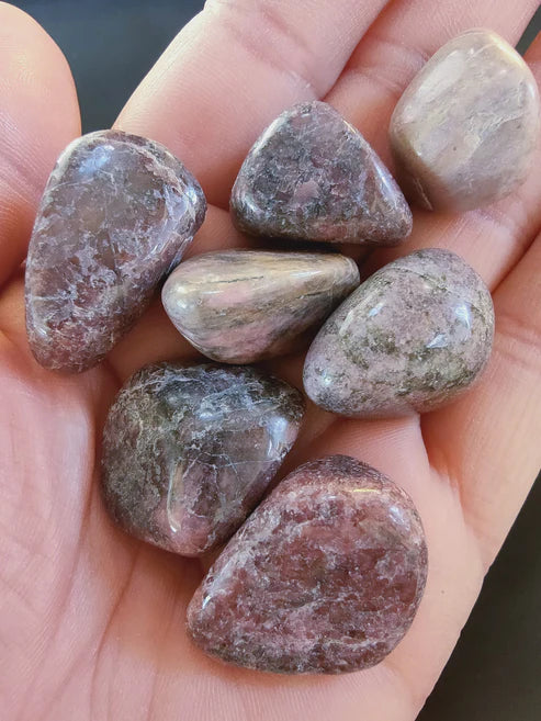 Rhodonite - Pierre roulée - Qualité AB - Environ 20 mm