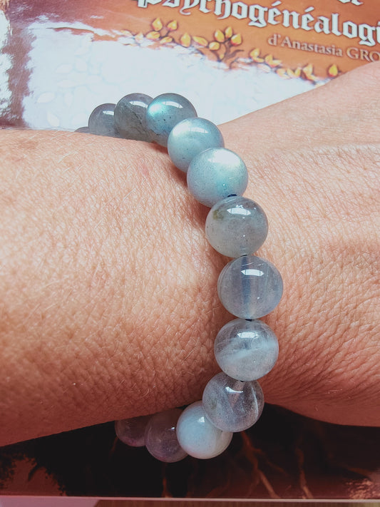 Bracelet en Labradorite - perles de 10 mm - qualité 💎💎💎💎💎💎💎