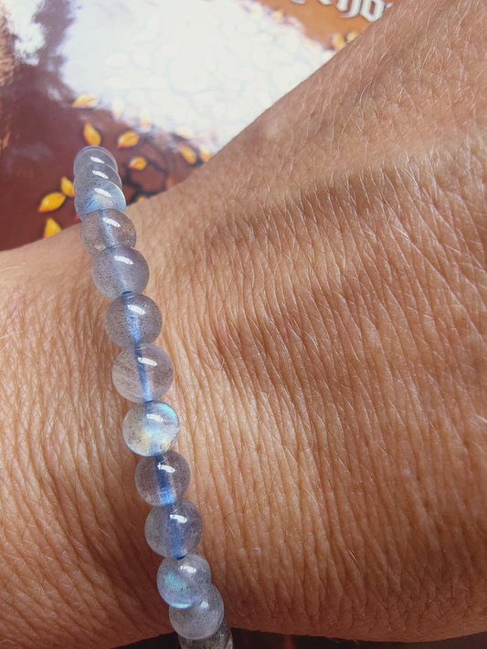 Bracelet en Labradorite - perles de 5 mm - qualité 💎💎💎💎💎💎💎
