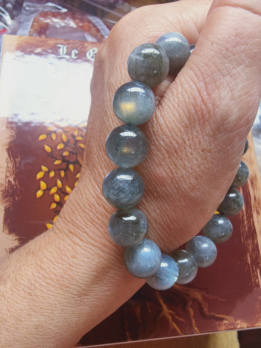 Bracelet en Labradorite - perles de 12 mm - qualité 💎💎💎💎💎💎💎