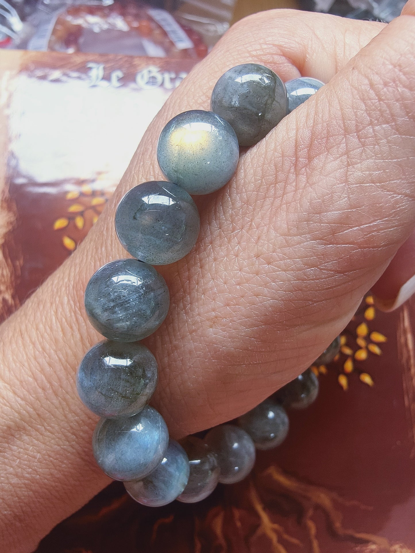 Bracelet en Labradorite - perles de 12 mm - qualité 💎💎💎💎💎💎💎