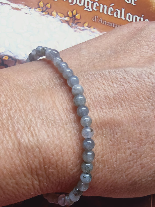 Bracelet en Labradorite - perles de 4 mm - qualité 💎💎💎