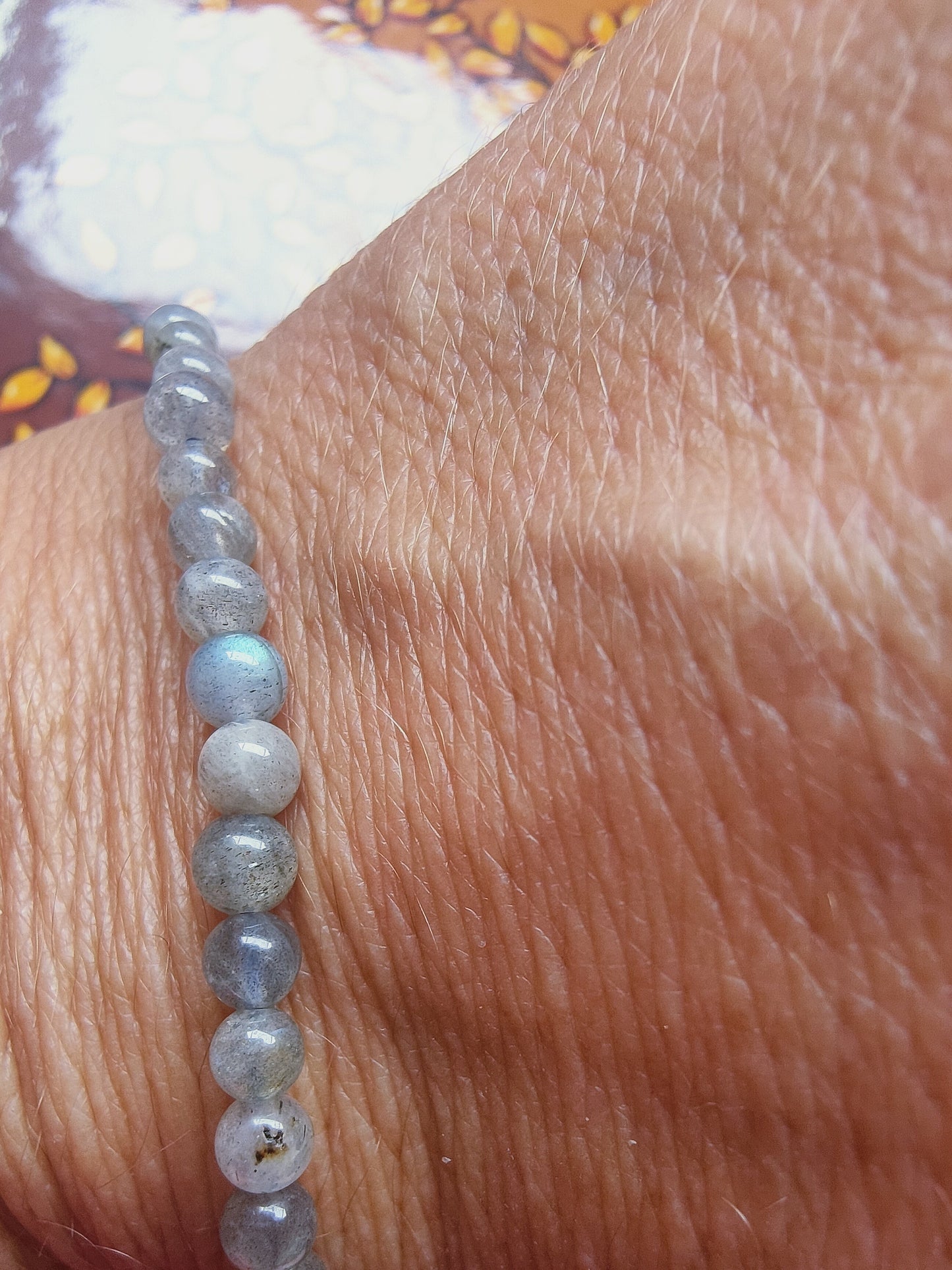 Bracelet en Labradorite - perles de 4 mm - qualité 💎💎💎