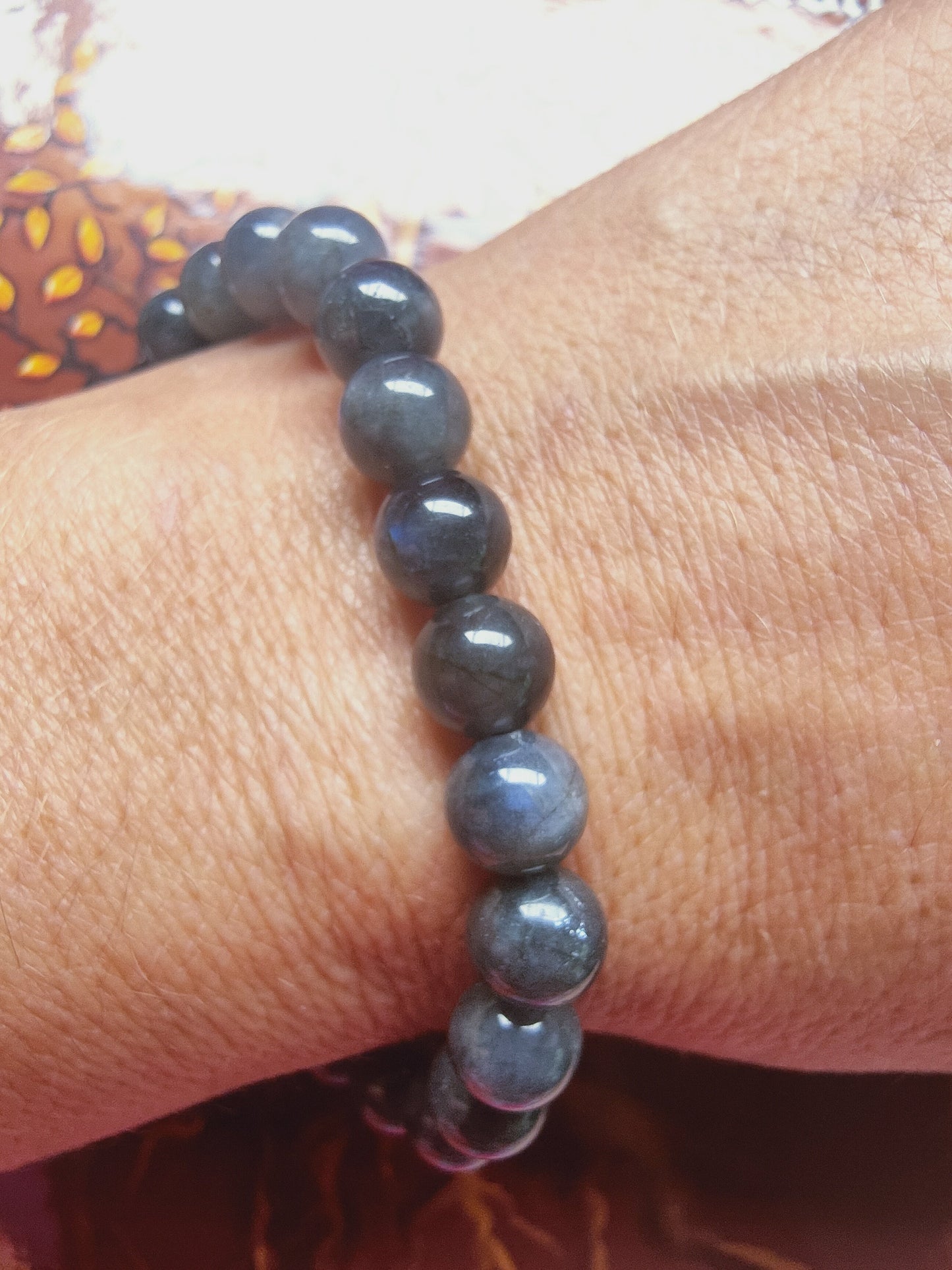 Bracelet en Labradorite - perles de 8 mm - qualité 💎💎💎💎