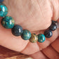 Bracelet en Chrysocolle Shattuckite du Pérou - perles de 10 mm - qualité 💎💎💎💎💎💎💎