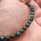 Bracelet en Chrysocolle du Congo - perles de 4 mm - qualité 💎💎💎💎💎💎 💎