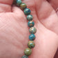 Bracelet en Chrysocolle Shattuckite du Pérou - perles de 6 mm - qualité 💎💎💎💎💎💎