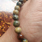 Bracelet en Chrysocolle sur Gangue - perles de 6 mm - qualité 💎💎💎