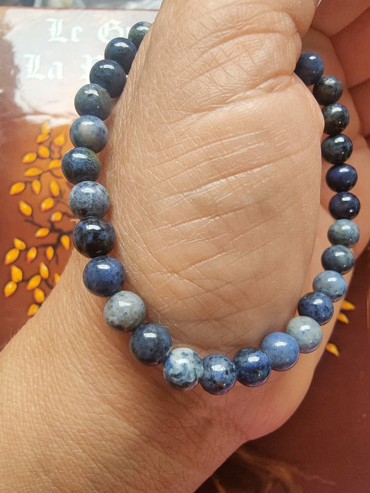 Bracelet en Dumortierite - perles de 6 mm - qualité 💎💎💎