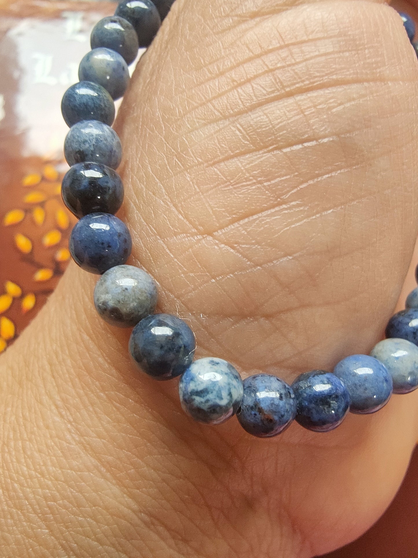 Bracelet en Dumortierite - perles de 6 mm - qualité 💎💎💎