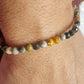 Bracelet en Jaspe Bumblebee  - perles facettées de 4 mm - qualité 💎💎💎💎💎💎💎