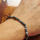 Bracelet en Obsidienne neige - perles de 4 mm - qualité 💎💎💎