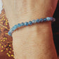 Bracelet en Cyanite bleue  - perles facettée de 4 mm - qualité 💎💎💎💎💎💎💎💎