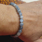 Bracelet en Cyanite bleue   - perles de 6 mm - qualité 💎💎💎💎