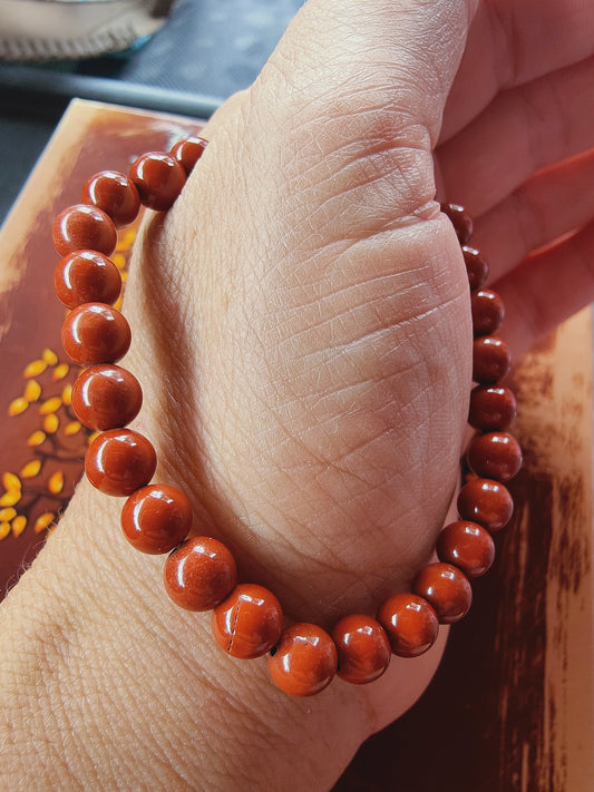 Bracelet Jaspe rouge - perles de 6 mm - qualité💎💎💎