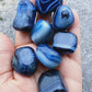 Agate bleue- Pierre roulée - Qualité A - Taille au choix