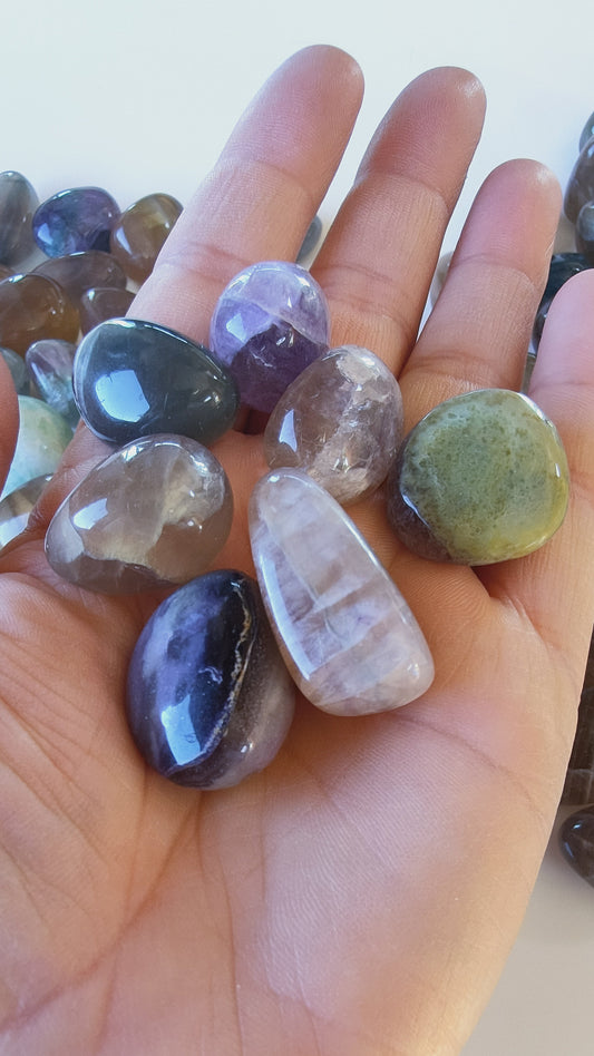 Fluorite - Pierre roulée - Taille au choix