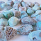 Aragonite bleue - pierre roulée - taille au choix
