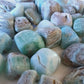 Aragonite bleue - pierre roulée - taille au choix