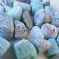 Aragonite bleue - pierre roulée - taille au choix