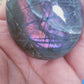 Labradorite violette et orange - Galet - très belle qualité