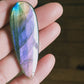 Cabochon en Labradorite violette type Spectrolite - Qualité EXCEPTIONNELLE collection - 105 Carats- 62 X 22 X 5 mm