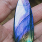 Cabochon en Labradorite violette type Spectrolite - Qualité EXCEPTIONNELLE collection - 105 Carats- 62 X 22 X 5 mm