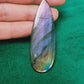 Cabochon en Labradorite violette type Spectrolite - Qualité EXCEPTIONNELLE collection - 105 Carats- 62 X 22 X 5 mm