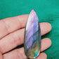 Cabochon en Labradorite violette type Spectrolite - Qualité EXCEPTIONNELLE collection - 105 Carats- 62 X 22 X 5 mm