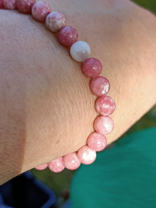 Bracelet en Thulite  - perles de 6 mm - qualité 💎💎💎